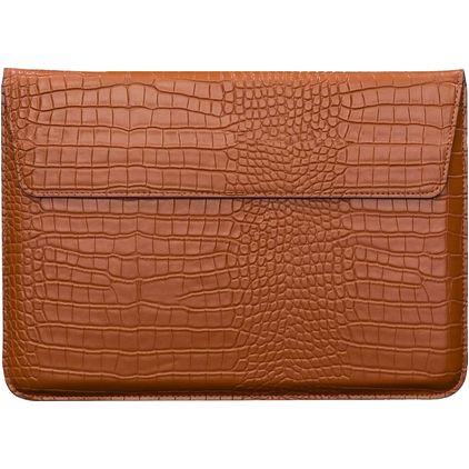 Mobigear Envelope Croco Pochette Ordinateur portable 12 Pouces Housse ordinateur - Marron