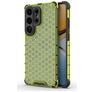 Mobigear Honeycomb Coque Samsung Galaxy S26 Ultra Coque arrière Rigide Anti-Chocs - Vert