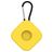Mobigear Square Key Coque Apple AirTag Porte-clés en Silicone Souple - Jaune