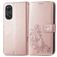 Mobigear Clover Housse OPPO Reno 8T 4G Etui Porte-Monnaie - Rose doré