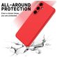 Mobigear Rubber Touch Coque Samsung Galaxy S25 FE Coque arrière en Silicone - Rouge