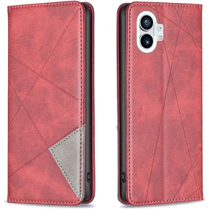 Mobigear Rhombus Slim Housse Nothing Phone (1) Etui - Rouge