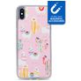My Style Magneta Coque iPhone XS Max Coque arrière en TPU Souple - Pink Alpaca