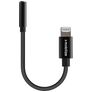 Mobilize Strong Nylon - Câble Apple Lightning vers AUX 3.5mm MFI 0.15 mètre - Noir