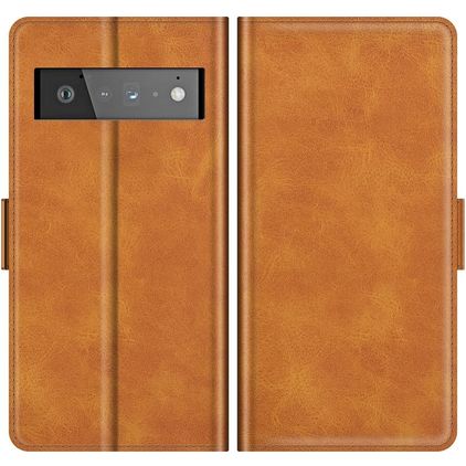 Mobigear Slim Magnet Housse Google Pixel 6 Pro Etui Porte-Monnaie - Cognac