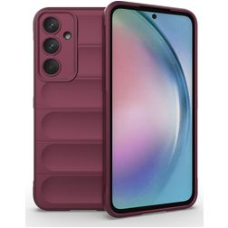 Mobigear Bumpy Samsung Galaxy A55 TPU souple Coque arrière - Rouge