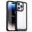 Mobigear Crystal Coque iPhone 15 Pro Max Coque arrière Rigide - Transparent / Noir