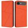 Mobigear Frosted Flip Housse iPhone Air Etui Porte-Monnaie - Orange