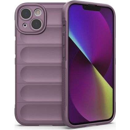 Mobigear Bumpy iPhone 14 TPU souple Coque arrière - Violet