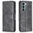Mobigear Excellent Housse Motorola Moto G200 5G Etui Porte-Monnaie - Noir