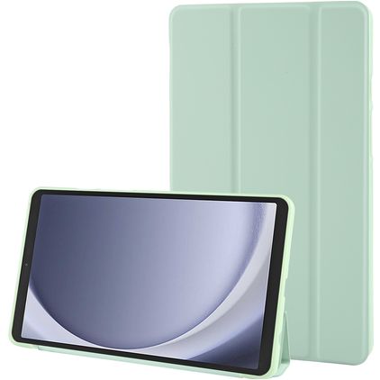Mobigear Tri-Fold Gel Coque Samsung Galaxy Tab A9 (2023) Etui en TPU,Similicuir - Vert