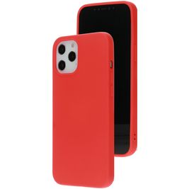 Mobiparts Coque iPhone 12 Pro Max Coque arrière en Silicone - Rouge Mobiparts Coque iPhone 12 Pro Max Coque arrière en Silicone - Rouge