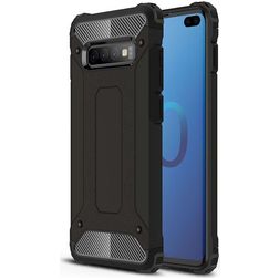 Mobigear Outdoor Coque Samsung Galaxy S10 Plus Coque arrière Rigide Anti-Chocs - Noir