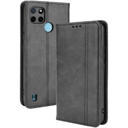 Mobigear Sensation Housse Realme C21Y Etui Porte-Monnaie - Noir