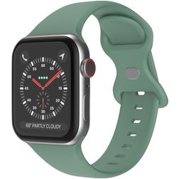 Mobigear Sport Dual Bracelet Silicone Apple Watch Fermeture à clou et passant - 49/46/45/44 mm - Avocat