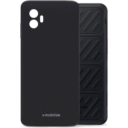 Mobilize Rubber Gelly Coque Samsung Galaxy Xcover 7 Pro Coque arrière en TPU Souple - Noir