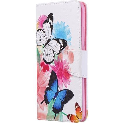 Mobigear Design Housse Huawei P40 Pro Etui Porte-Monnaie - Papillon
