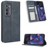 Mobigear Sensation Housse Motorola Edge (2022) Etui Porte-Monnaie - Bleu