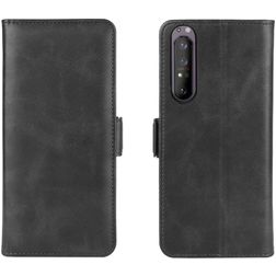 Mobigear Slim Magnet Sony Xperia 1 II Étui Portefeuille - Noir