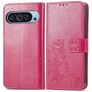 Mobigear Clover Housse Google Pixel 10 Etui Porte-Monnaie - Magenta