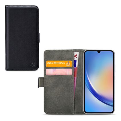 Mobilize Classic Gelly Wallet Housse Samsung Galaxy A34 Etui Porte-Monnaie - Noir