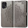 Mobigear Mandala Housse OPPO Find X5 Pro Etui Porte-Monnaie - Gris