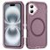 Mobigear Rugged Mag Coque iPhone 16 Plus MagSafe Coque arrière Rigide Anti-Chocs - Violet