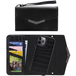 Mobilize Elegant Magnet iPhone 11 Pro Détachable 2in1 Pochette - Black Croco