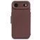 Decoded Detachable Wallet Housse iPhone Air MagSafe Etui avec Coque Détachable en Cuir Véritable Porte-Monnaie - Chocolate Brown
