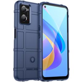Mobigear Rugged Shield Coque OPPO A96 Coque arrière en TPU Souple Anti-Chocs - Bleu Mobigear Rugged Shield Coque OPPO A96 Coque arrière en TPU Souple Anti-Chocs - Bleu