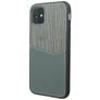 Valenta Card Slot Coque iPhone 11 Coque arrière en Cuir Véritable avec Porte-Cartes - Gris