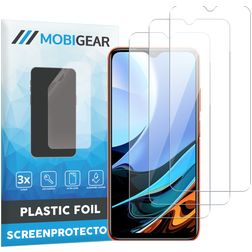 Mobigear Xiaomi Redmi 9T Protection d'écran Film - Compatible coque (Lot de 3)