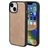 Mobiparts Classic Coque iPhone 13 MagSafe Coque arrière en TPU,Similicuir - Moonstone Beige