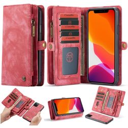 Caseme 008 Housse iPhone 11 Pro Etui avec Coque Détachable Porte-Monnaie - Rouge