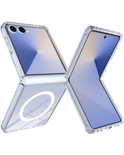 Mobigear Crystal Coque Transparente Samsung Galaxy Z Flip 8 MagSafe Coque arrière Rigide - Transparent