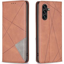 Mobigear Rhombus Slim Housse Samsung Galaxy A35 Etui - Marron