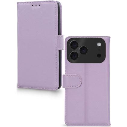 Mobilize Premium Gelly iPhone 17 Pro Max Étui Portefeuille - Violet
