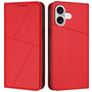 Mobigear Frosted Flip Housse iPhone 17 Etui Porte-Monnaie - Rouge