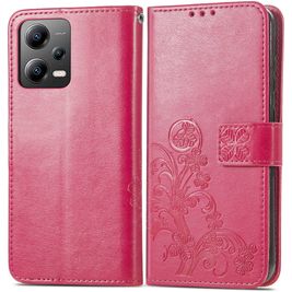 Mobigear Clover Housse POCO X5 Etui Porte-Monnaie - Magenta
