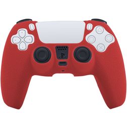 Mobigear Classic Coque Playstation 5 controller Thin Coque en Silicone Souple - Rouge