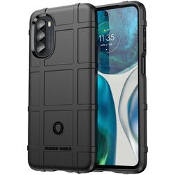 Mobigear Rugged Shield Coque Motorola Moto G52 Coque arrière en TPU Souple Anti-Chocs - Noir