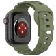Mobigear Sport Armor Bracelet Silicone Apple Watch Fermeture à clou et passant - 42/41/40/38 mm - Olive