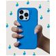 Nudient Base Coque iPhone 14 Coque arrière en Silicone - Vibrant Blue