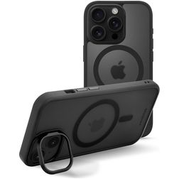 Mobilize Hybrid Pro iPhone 16 Pro MagSafe Plastique rigide Coque arrière Antichoc - Noir