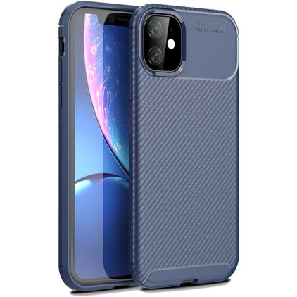 Mobigear Racing Coque iPhone 12 Pro Max Coque arrière en TPU Souple - Bleu