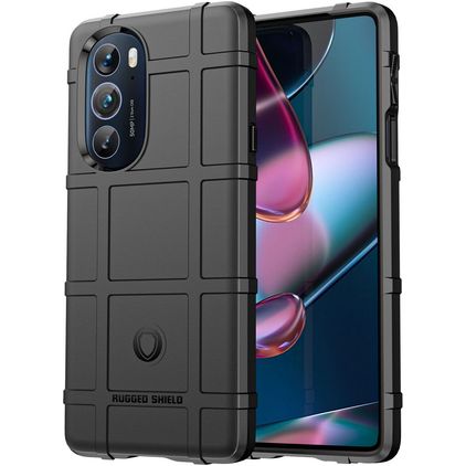 Mobigear Rugged Shield Coque Motorola Edge X30 Coque arrière en TPU Souple Anti-Chocs - Noir