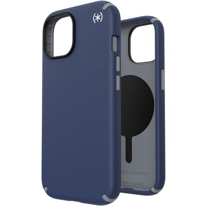 Speck Presidio2 Pro Coque iPhone 15 MagSafe Coque arrière Rigide Anti-Chocs - Coastal Blue
