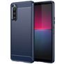 Mobigear Brushed Slim Coque Sony Xperia 10 V Coque arrière en TPU Souple - Bleu