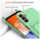 Mobigear Lanyard Card Samsung Galaxy A16 Coque avec cordon en Silicone et Porte-Cartes - Vert