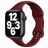 Mobigear Sport Slim Bracelet Silicone Apple Watch Fermeture à clou et passant - 42/41/40/38 mm - Bordeaux